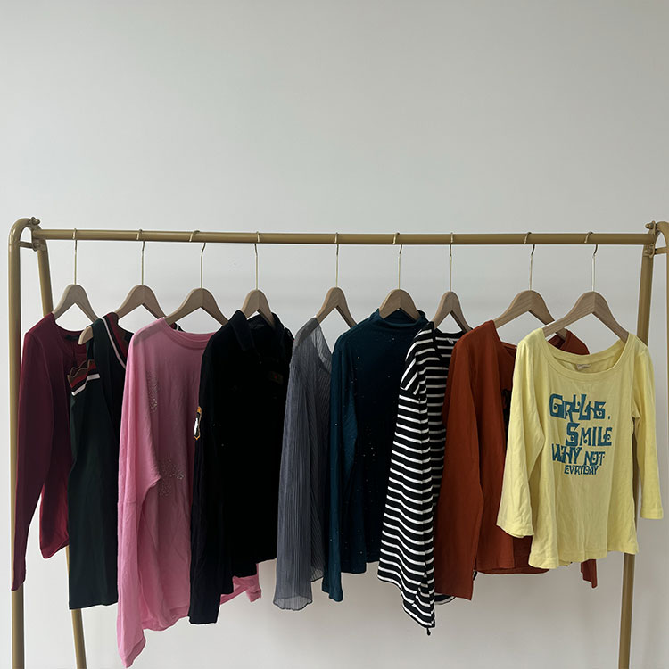 Gebrauchtes langärmeliges Damen-T-Shirt