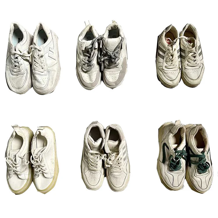 Gebrauchte weiße Damenschuhe